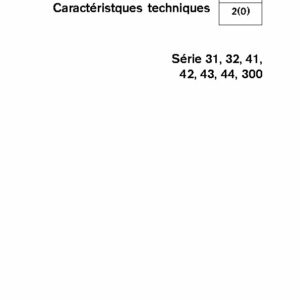 7741719 M.ATELIER D31-32-41-42-43-446D300 Caractéristiques Techniques